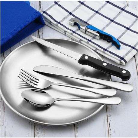 Portable Camping Stainless Steel Travel Cutlery Set