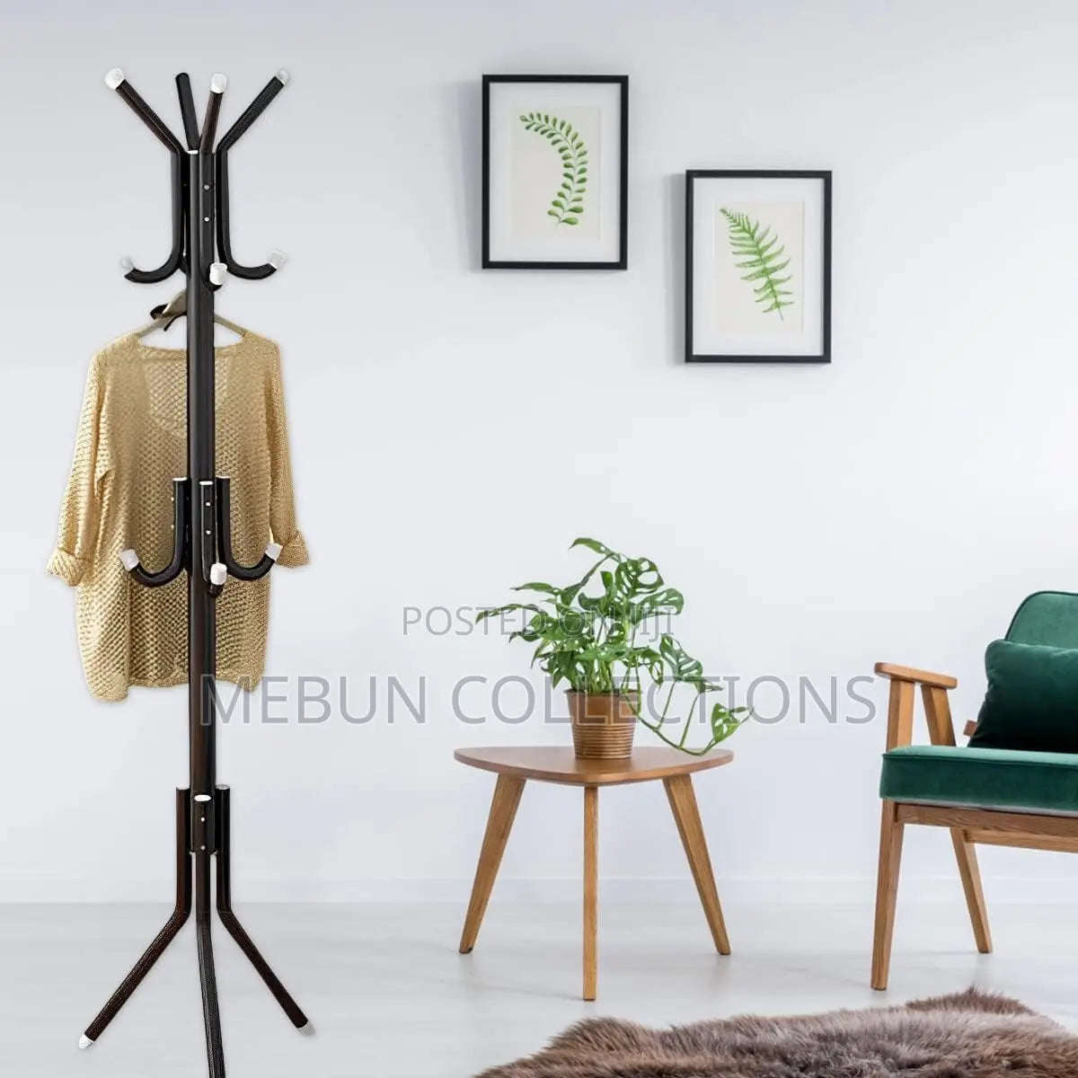 Standing Coat Rack WITH 6 HOOKS