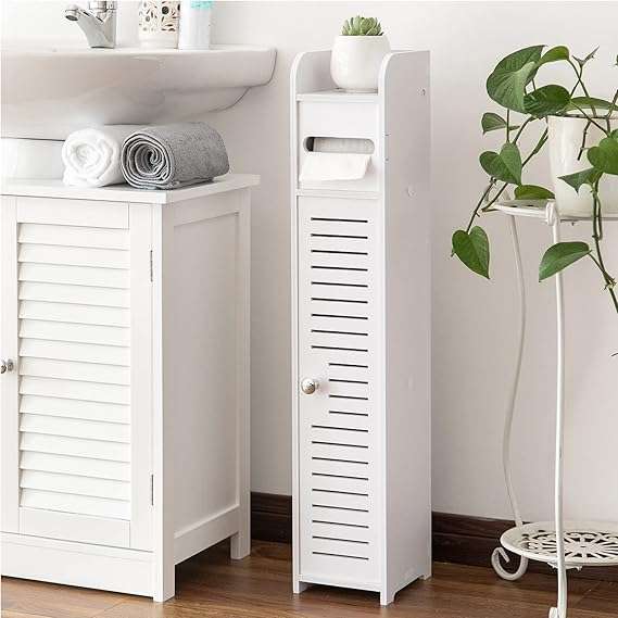 Small Bathroom Storage Corner Floor Cabinet