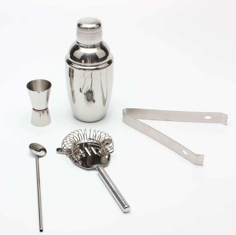 5-Piece Wine and Cocktail Mixing Bar Set, Bartender Kit Home Cocktail Mixology Tool Kit, Large 25 oz