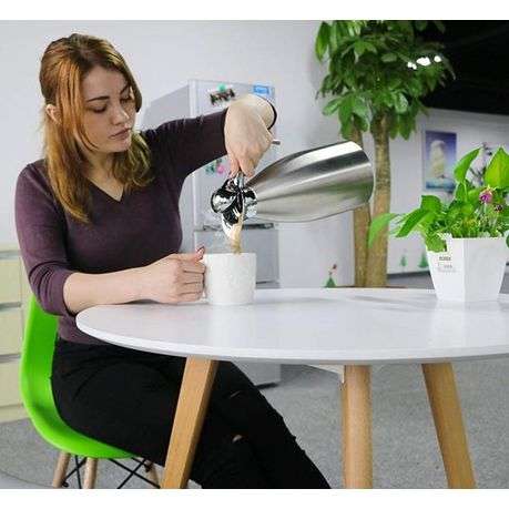 2 Liter Double Walled Vacuum Stainless Steel Coffee Carafe