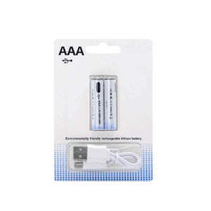 Safe Pre-Charged Rechargeable Battery 1.5V 600mwh AAA