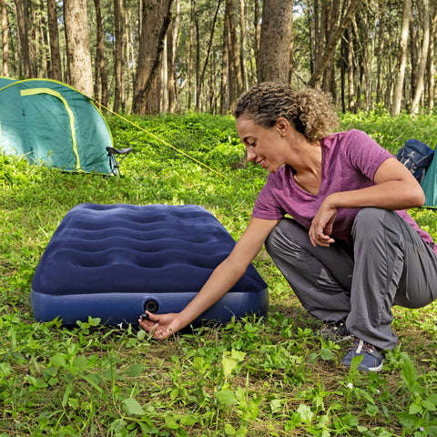 1.85m x 76cm x 22cm Single Mattress Air Bed For Camping