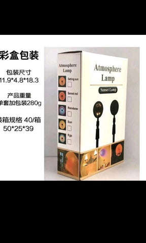 6 Pcs Background Ambient Light Mini Lamp Rainbow Lights Sunset Glow Lamp Led Decorative Night Lights