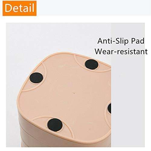 MYHEART® 4-Layer Rotatable Jewelry Accessory Storage Tray with Lid for Rings Bracelets,Dressing tabl