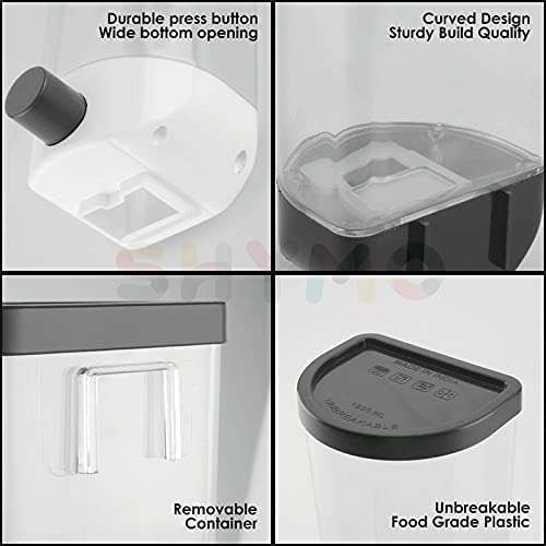 Push Button Wall Mount Container Save More Space on Kitchen Counter Table Drawer Desk Cupboard