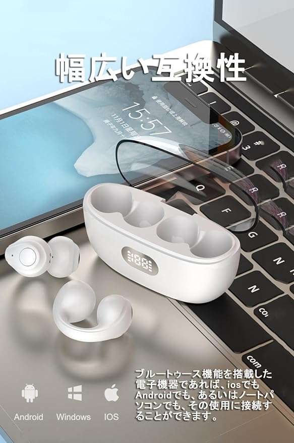 Bluetooth Earbud Earphones Wireless Earphones For Those With Small Ear Holes Open Ears Hygienic