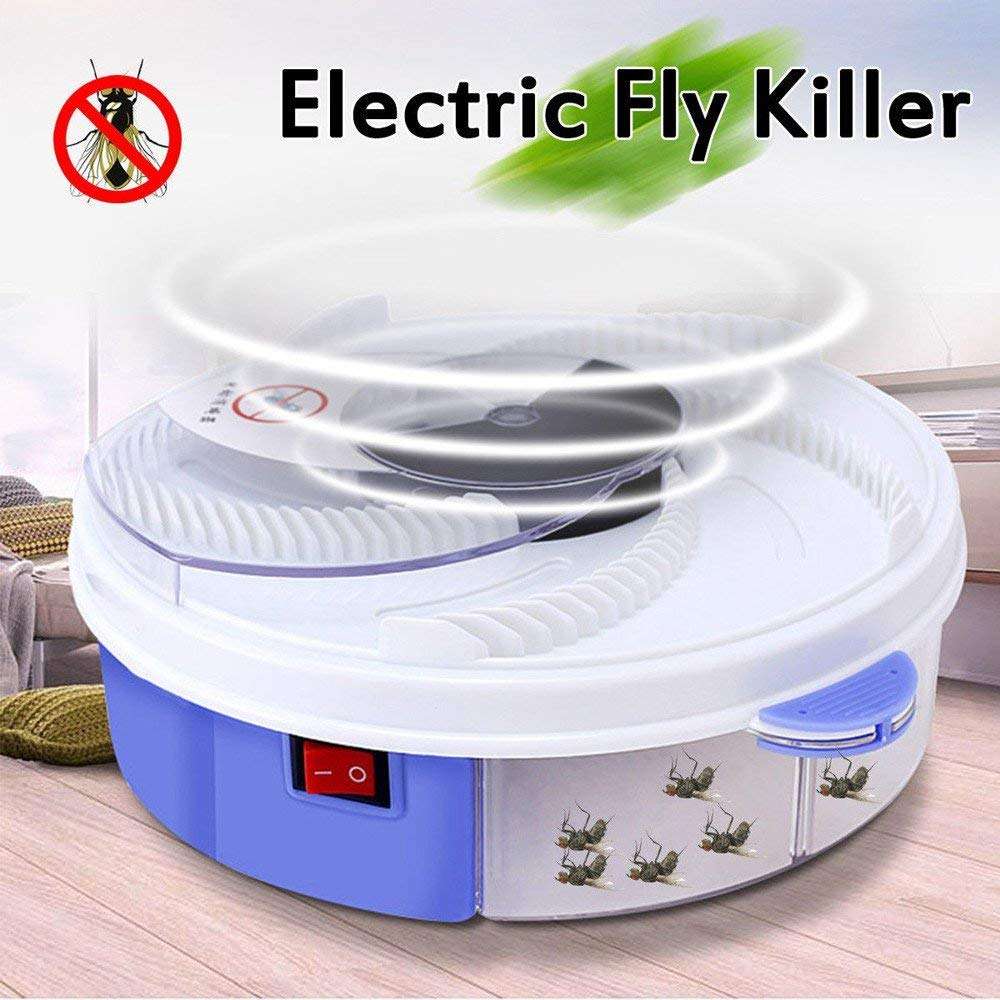 Electric Fly Trap Device with Trapping Food