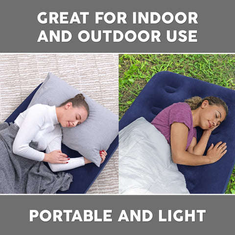 1.85m x 76cm x 22cm Single Mattress Air Bed For Camping