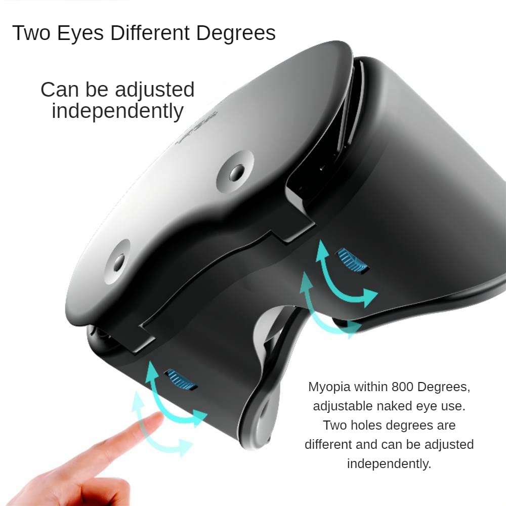 Blue Lens VR Headset with Controller|VR Box Virtual Reality 3D Goggles for All Series iPhone&Android