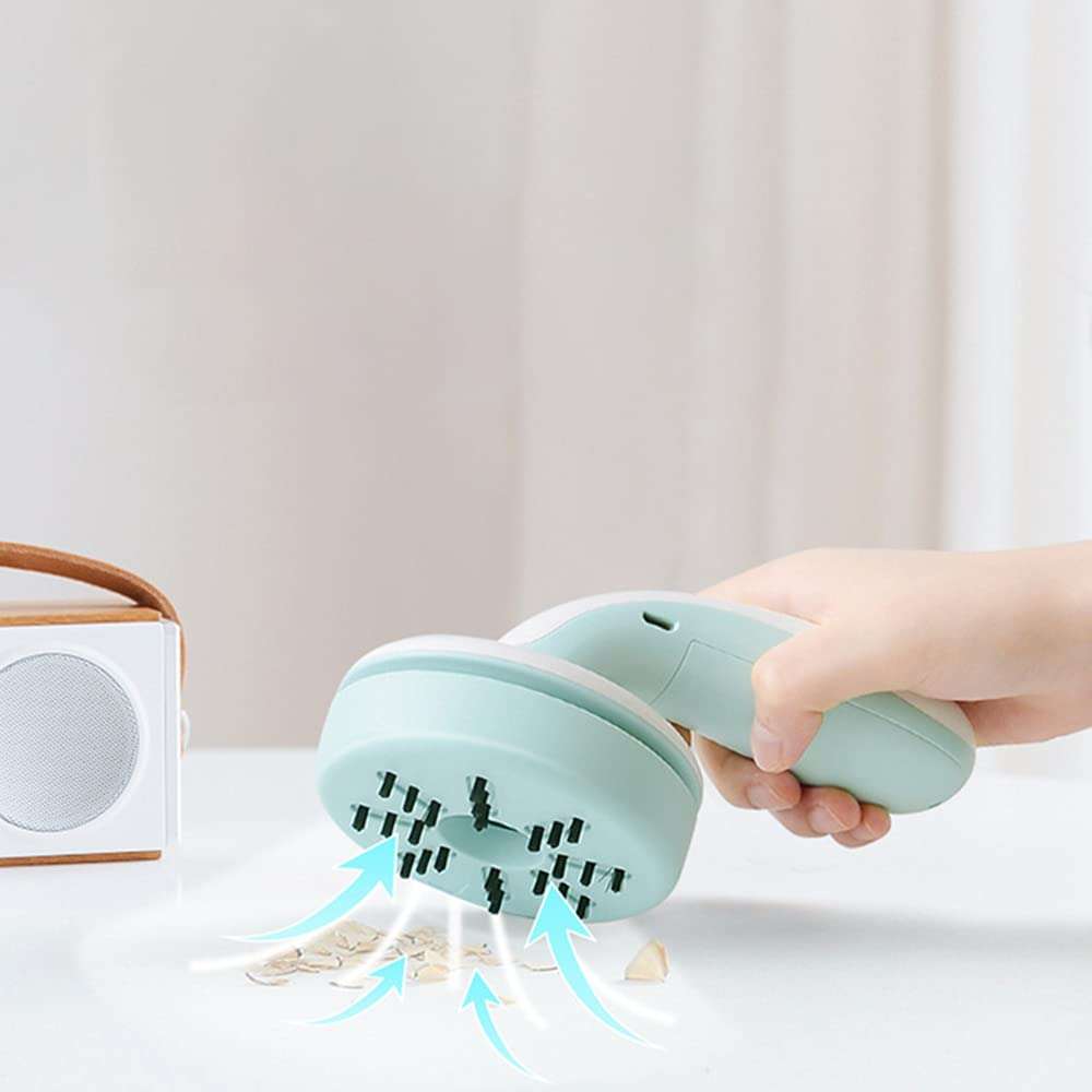 Mini C500 Desktop Vacuum Cleaner USB Charging with Vacuum Nozzle Cleaning Brush Detachable Design