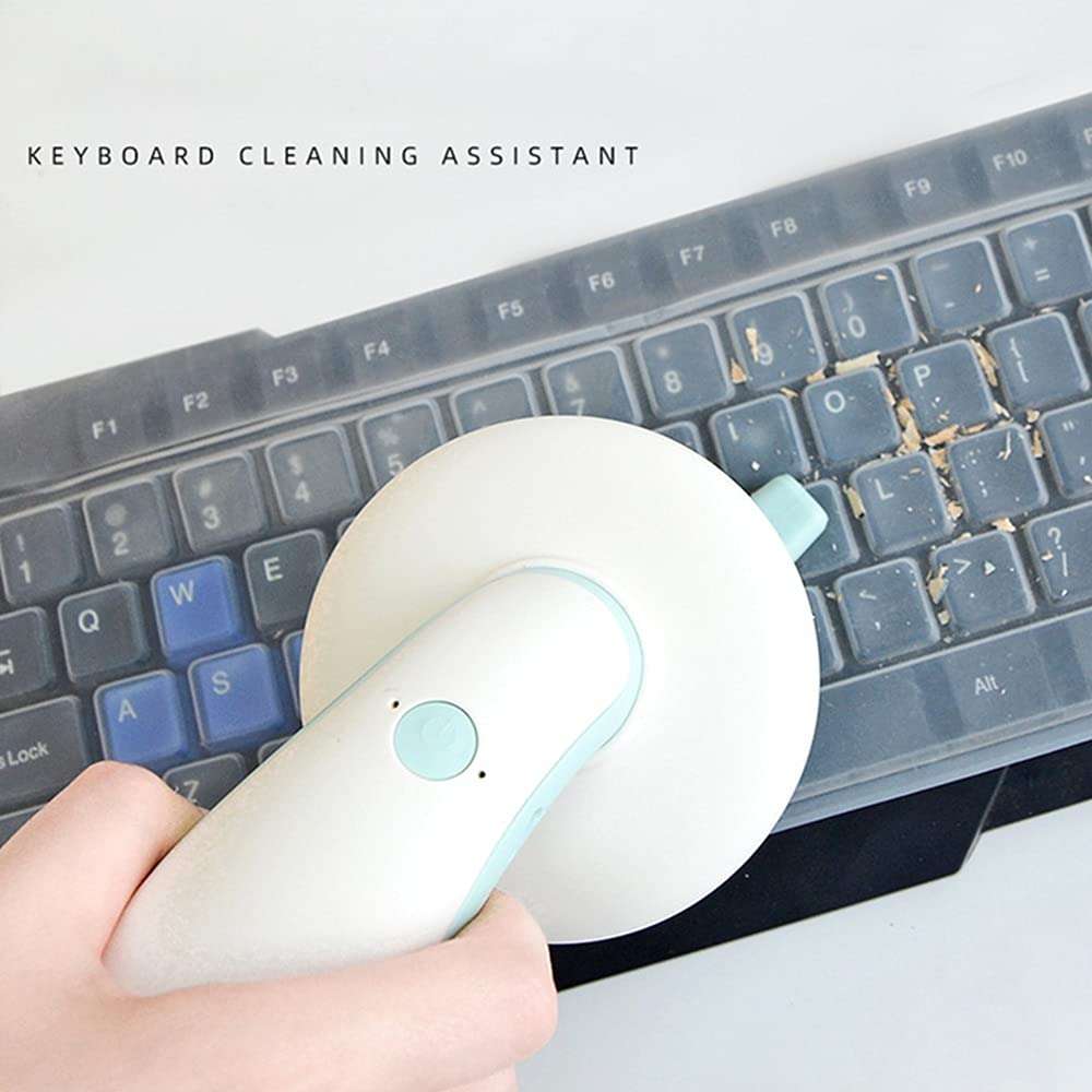 Mini C500 Desktop Vacuum Cleaner USB Charging with Vacuum Nozzle Cleaning Brush Detachable Design