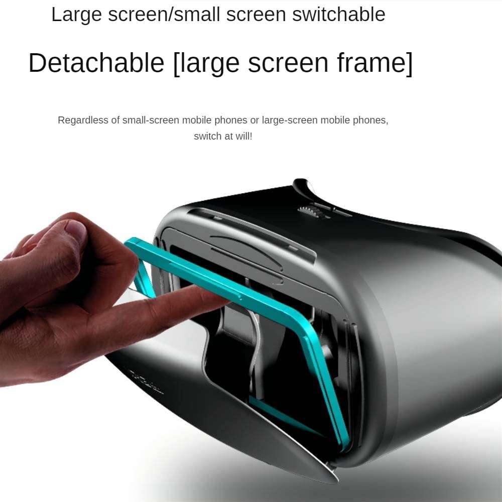 Blue Lens VR Headset with Controller|VR Box Virtual Reality 3D Goggles for All Series iPhone&Android