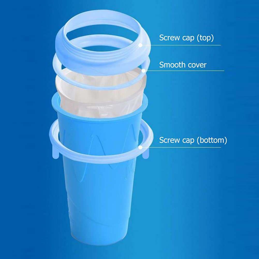 Slushy Maker Cup The Tiktok Frozen Magic Squeeze Cup Double Layer Magic Quick Frozen Smoothies Cup