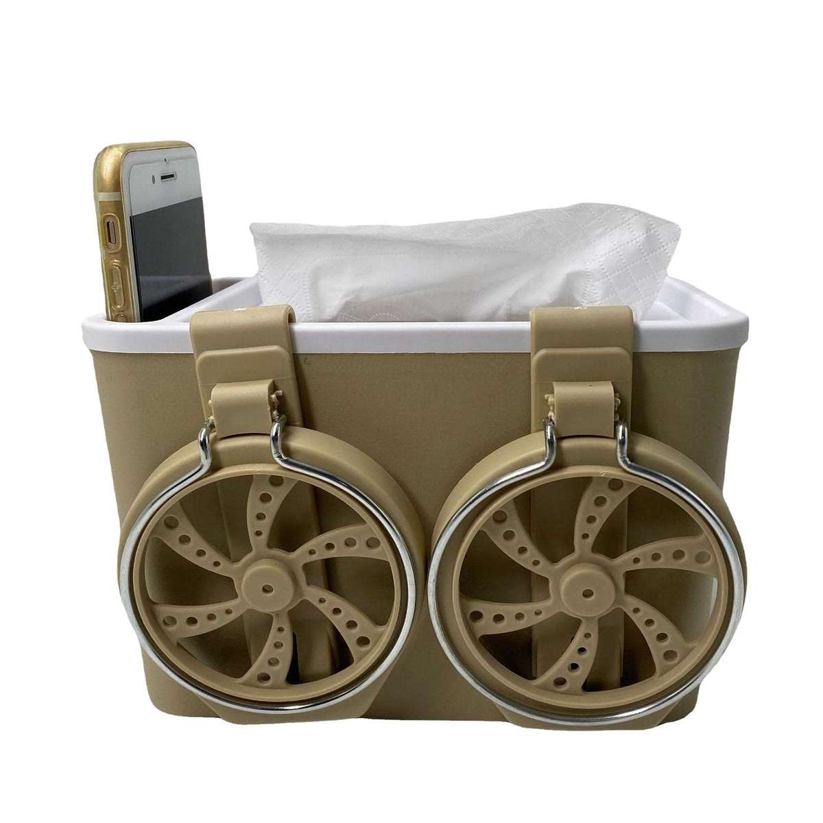 Car Armrest Storage Box Water Cup Holder, Car Seats Tissue Organizer, Multifunctional Car Accessorie