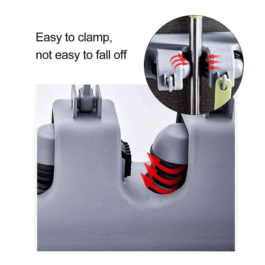 Broom Holder and Garden Tool Organizer Rake or Mop Handles (Color : Gray)