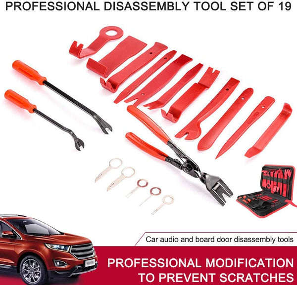 19-Piece Car Trim Removal Kit Set For Panel Repair CTC-837