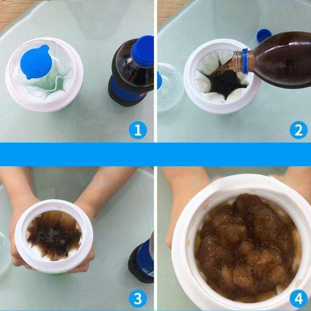 Slushy Maker Cup The Tiktok Frozen Magic Squeeze Cup Double Layer Magic Quick Frozen Smoothies Cup