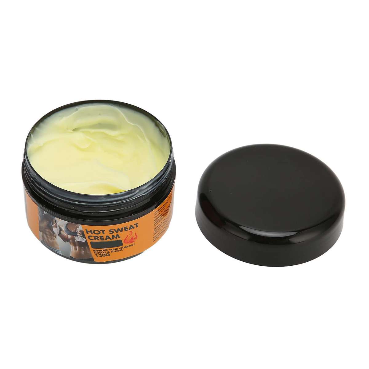 120G Hot Sweat Cream, Abdominal Training Cream, Cellulite Abdominal Fat Burning, Fittes Bodybuilding