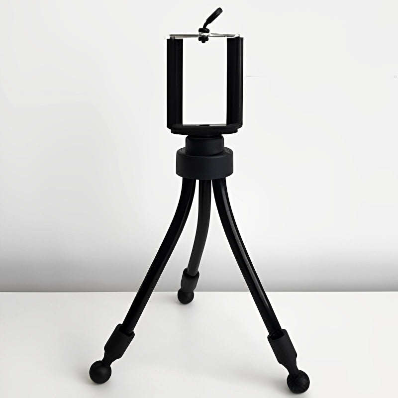 Mini Portable Flexible Universal Tripod With Clip Mount Holder For Mobile Phones