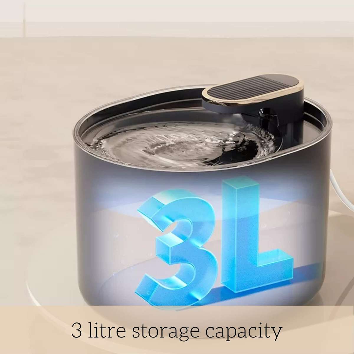 Automatic Pet Water Feeder for Dogs and Cats. 3L Capacity with Water Filter | Runs Silently and Kill