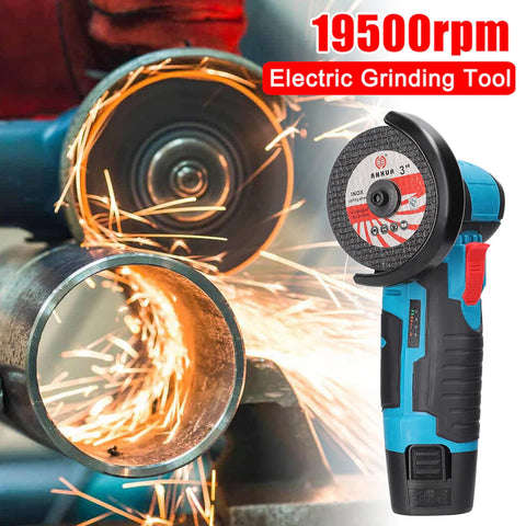 Toplionace 19500RPM 12V Rechargeable Mini Angle Grinder 800W Handheld Lithium Battery Cordless Poli