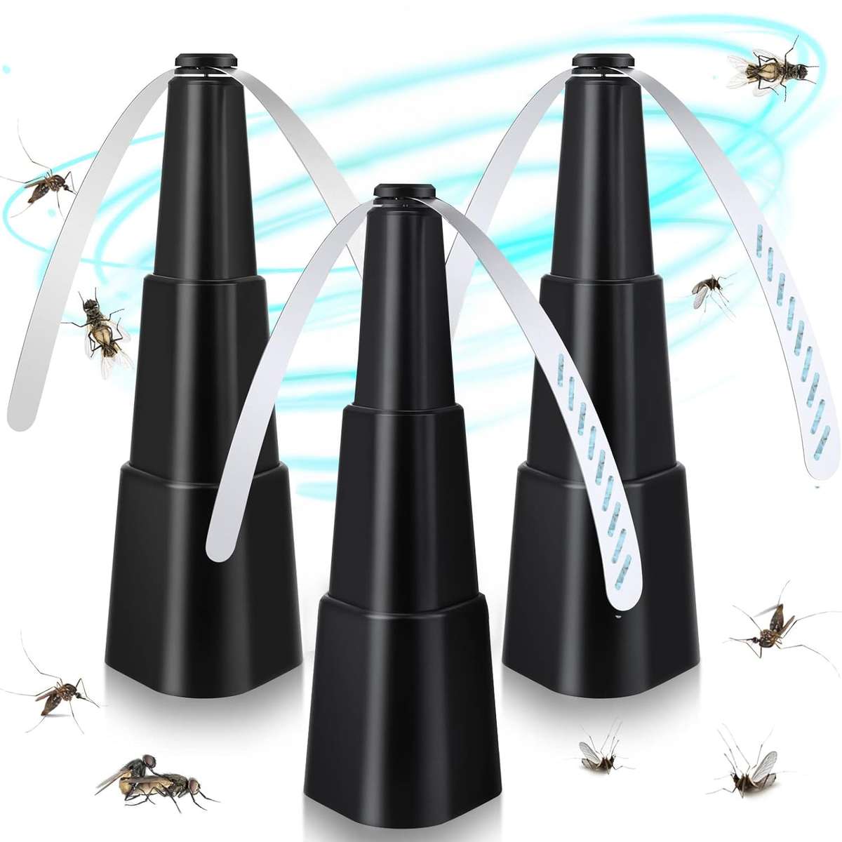 Fly Fans for Tables Fly Repellent Fan Indoor Outdoor with Holographic Blades Keep Flies Away