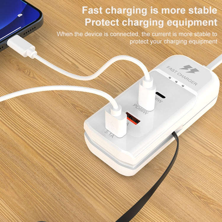 5.1A Fast Rack Charger 2 x USB & 2 x Type C PD Charging Ports