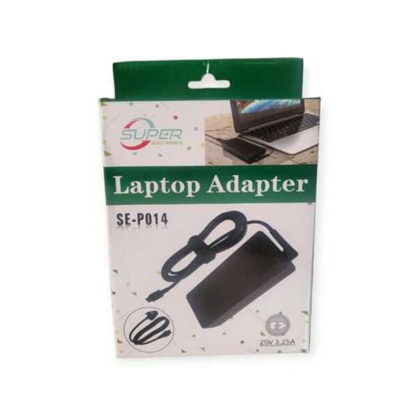 Super Electronics SE-P014 USB-C AC Replacement Charger For Lenovo  65W 20V 3.25A