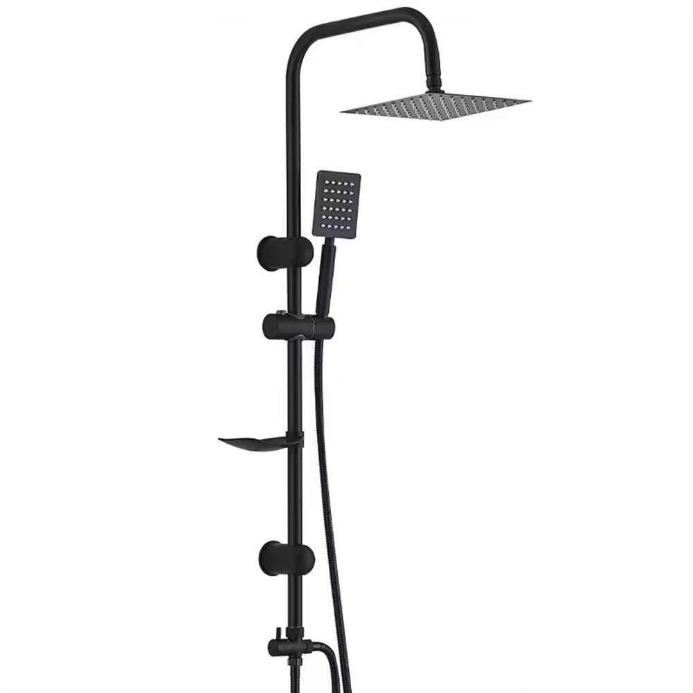 Bathroom Faucet Sanitary Ware Fitting silvery brass Rain Shower Column Set