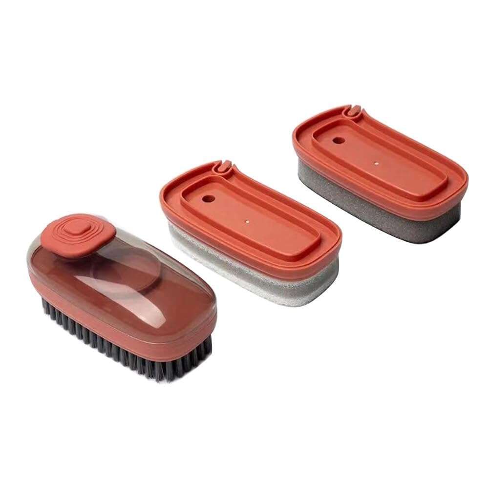 Home Multi Hydraulic Cleaning Brush 3 in 1 Automatic Liquid Addition Soft Bristle Laundry Brush wit