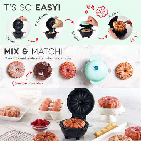 Mini Waffle Maker Non Stick Pan Pancake Cake Breakfast Making Machine
