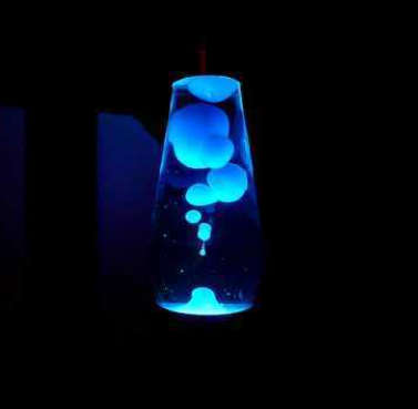 35CM Volcanic Lava Lamp Bedside Night Lamp Aluminum Jellyfish Lava Decorative Lamp Liquid Motion Lav