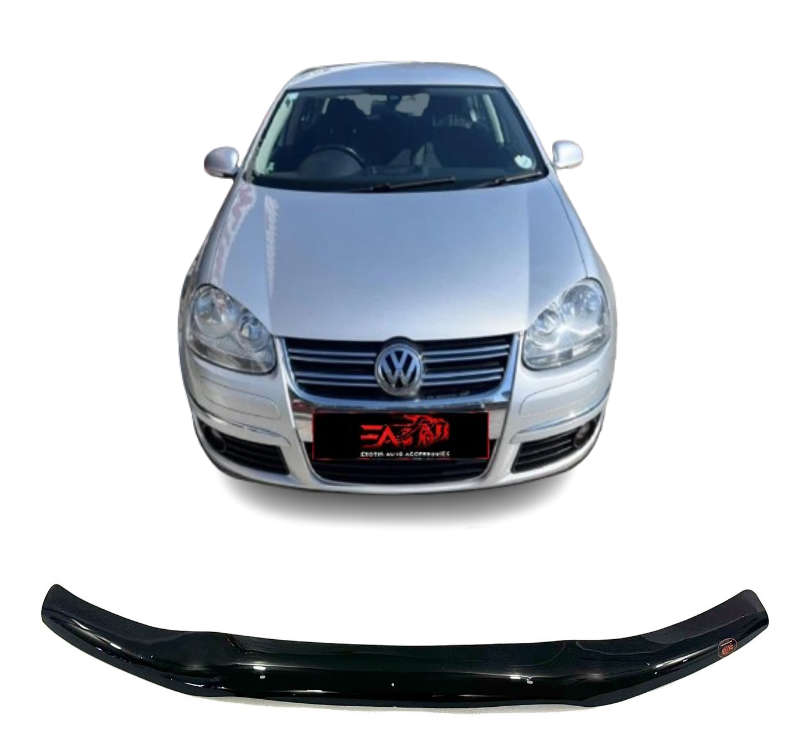 Jetta 5 Gloss Black bonnet guard