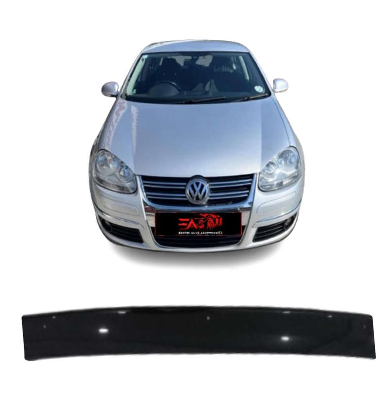 Jetta 5 Gloss Black bonnet guard