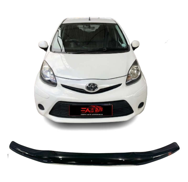 Toyota Aygo Gloss Black bonnet guard 2011-2015