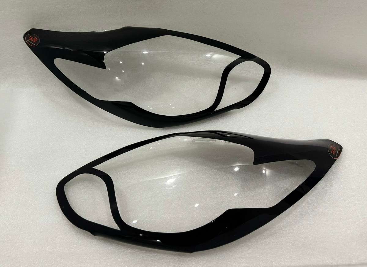 Ford Figo Gloss Black Headlight shields 12+