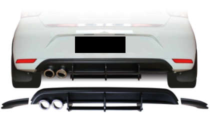 Polo 6 Maxton diffuser with silver tailpipes