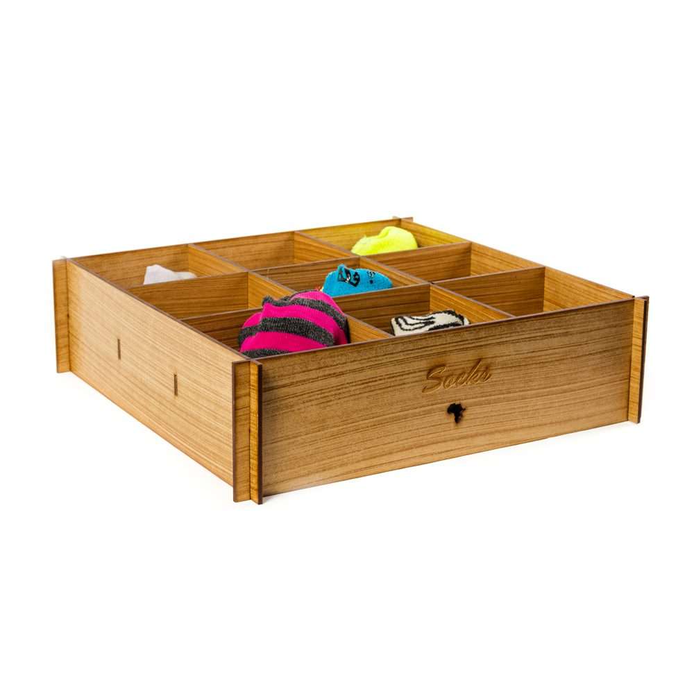 Wooden Socks Organiser