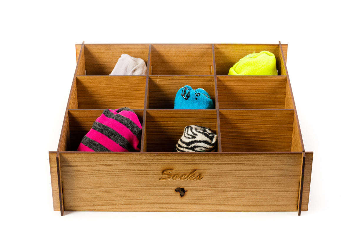 Wooden Socks Organiser