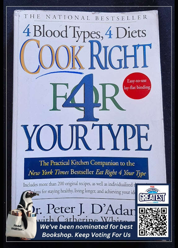 Cook Right For Your Type (Dr. Peter J. D'Adamo )