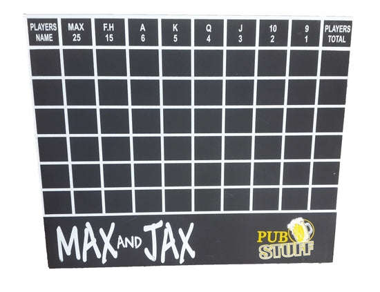 Max 'n Jax Board Game (including poker dice and chalk)