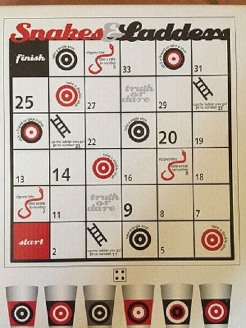 Snakes and Ladders fun drinking game