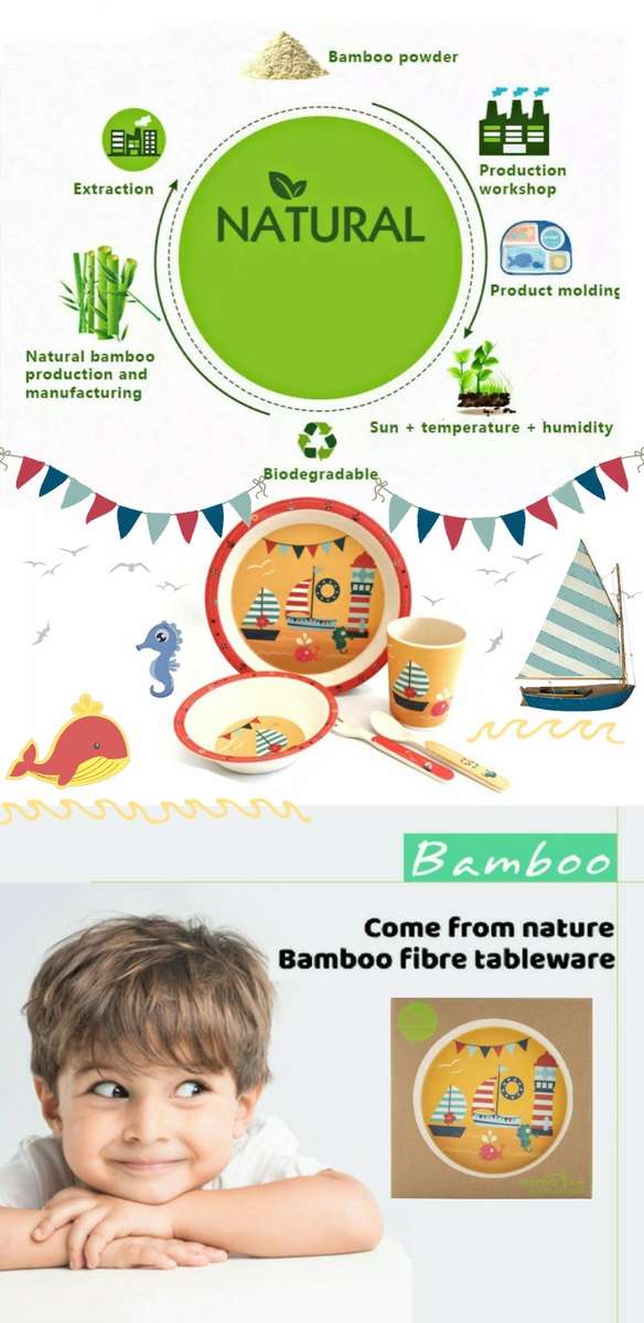 Baby and Toddler Bamboo Feeding Set - 5 Piece