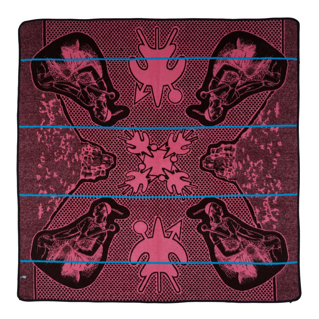 Moshoeshoe | Brown / Pink / Peacock | Basotho Blanket