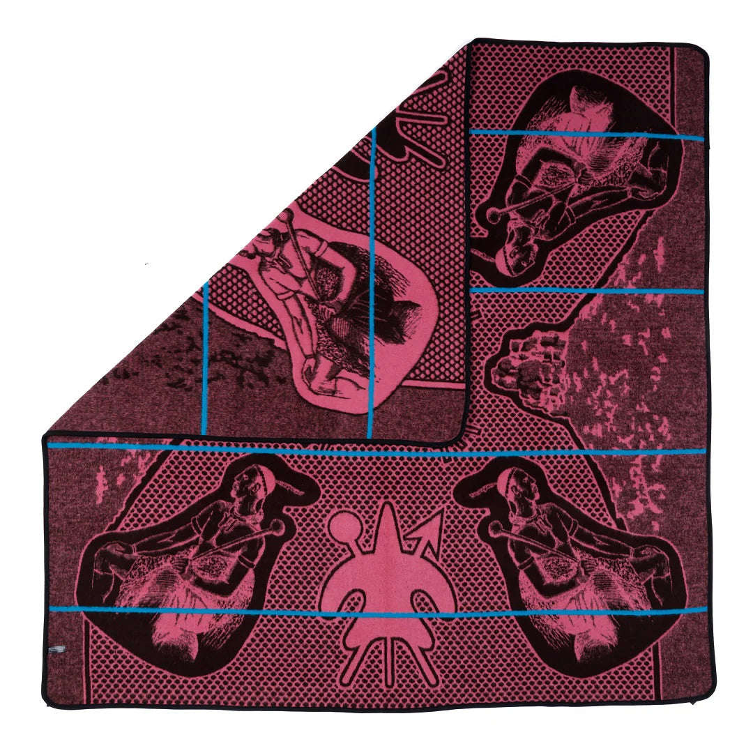 Moshoeshoe | Brown / Pink / Peacock | Basotho Blanket