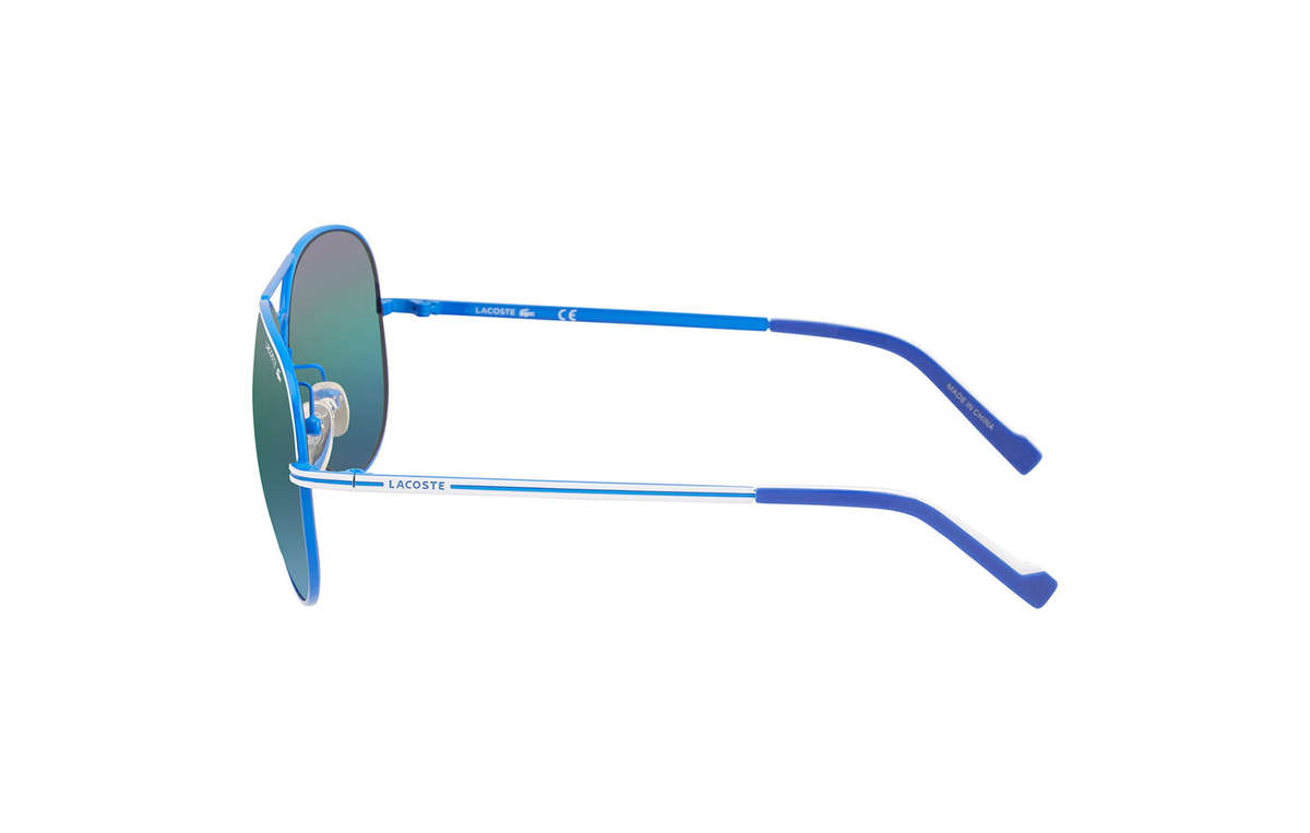 Lacoste Green/Blue Pilot Unisex Sunglasses