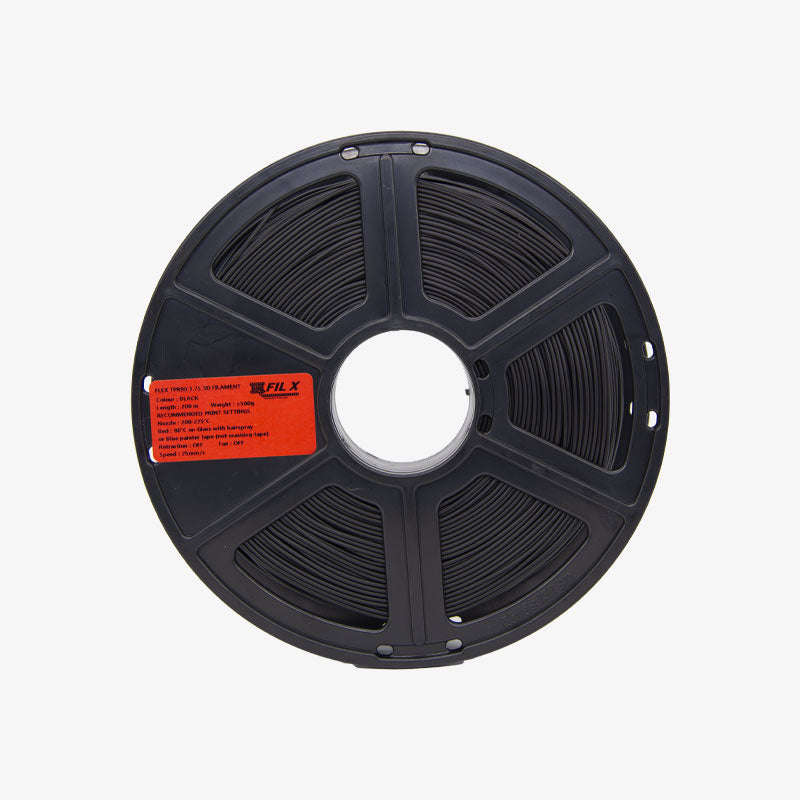 Fil X Black TPR Filament (1.75mm) - 500g