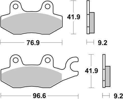 SBS - FA197 Brake Pads | Ceramic | Scooter | 119HF