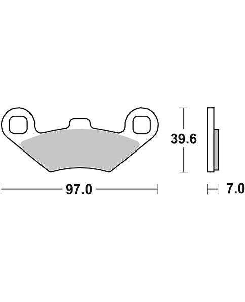 SBS - FA650 Brake Pads | Sintered | Offroad & ATV | 716ATS